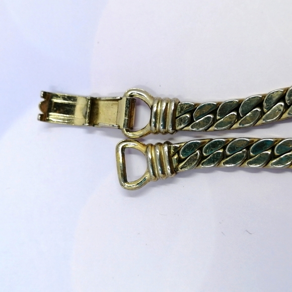 Coro Vintage 1970's Gold Chain Choker Necklace - Picture 6 of 6